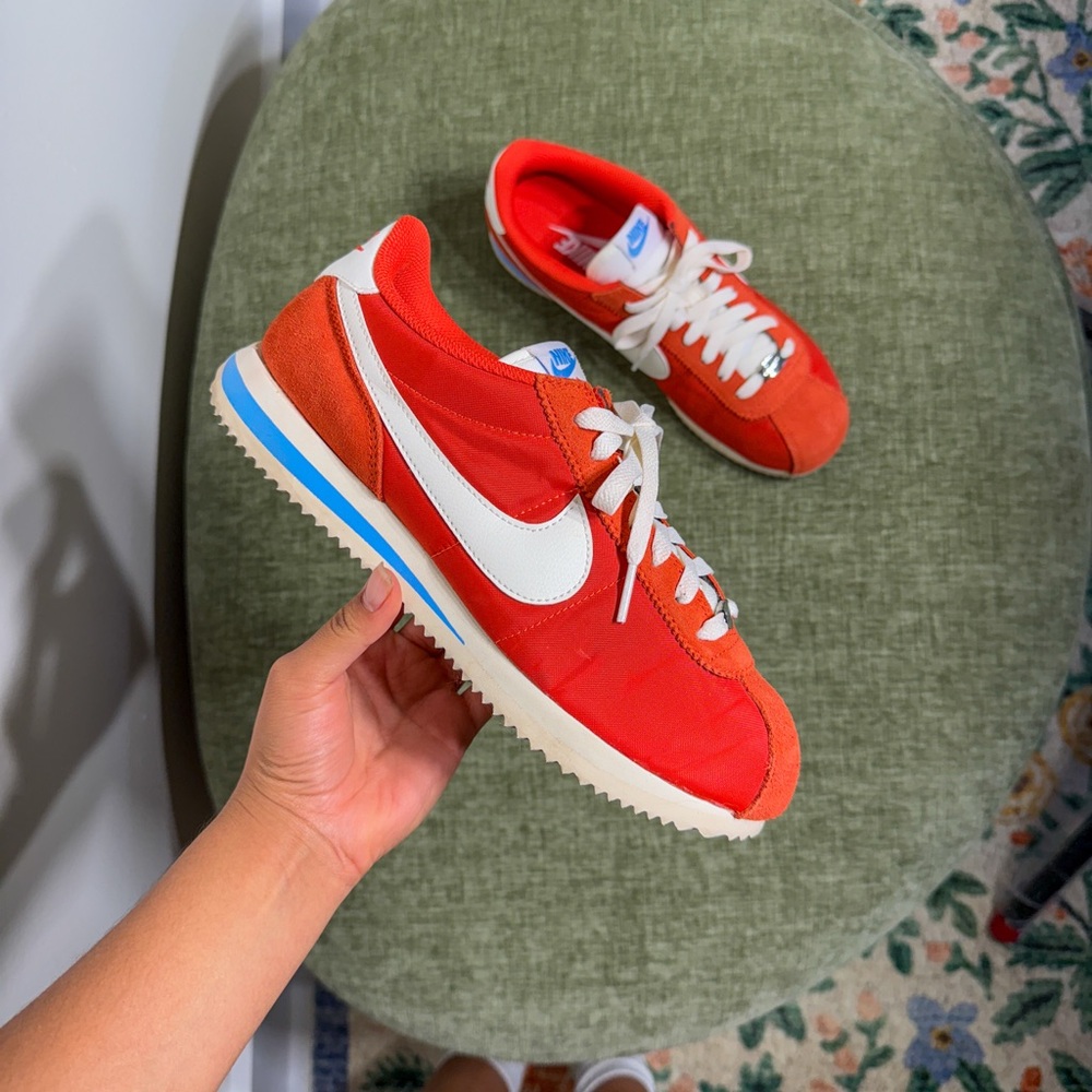Nike Cortez Classic Picante Red Blue, Unisex Women’s 9